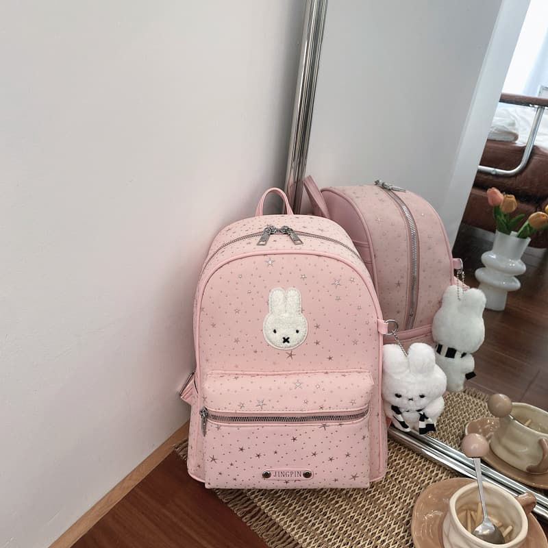 Sweet Girl Student Backpack Large Capacity Fashion Versatile Double Shoulder Bag Cute Trendy Travel Lightweight Backpack