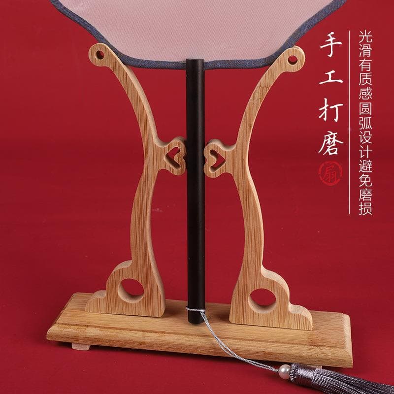 ✅Fan holder, folding fan, round fan holder, bamboo bracket fan base, Chinese style, ancient style, classical palace fan display
