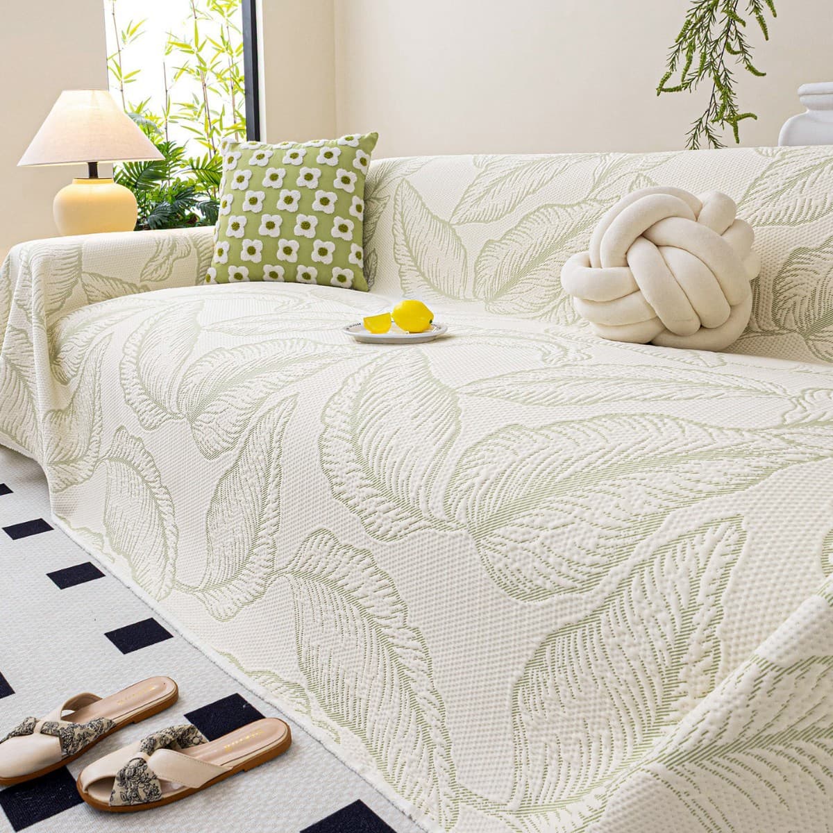 Summer ice silk sofa cushion summer non-slip mat ice cushion seat cushion universal light luxury leather sofa cover for all seasons