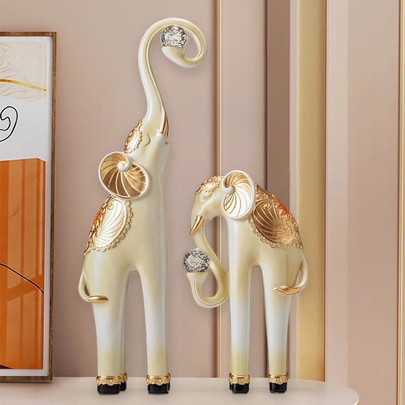 Creative New Chinese Style Premium Elephant Decoration for Living Room TV Cabinet, Sideboard, Entryway, and Wine Cabinet Display
