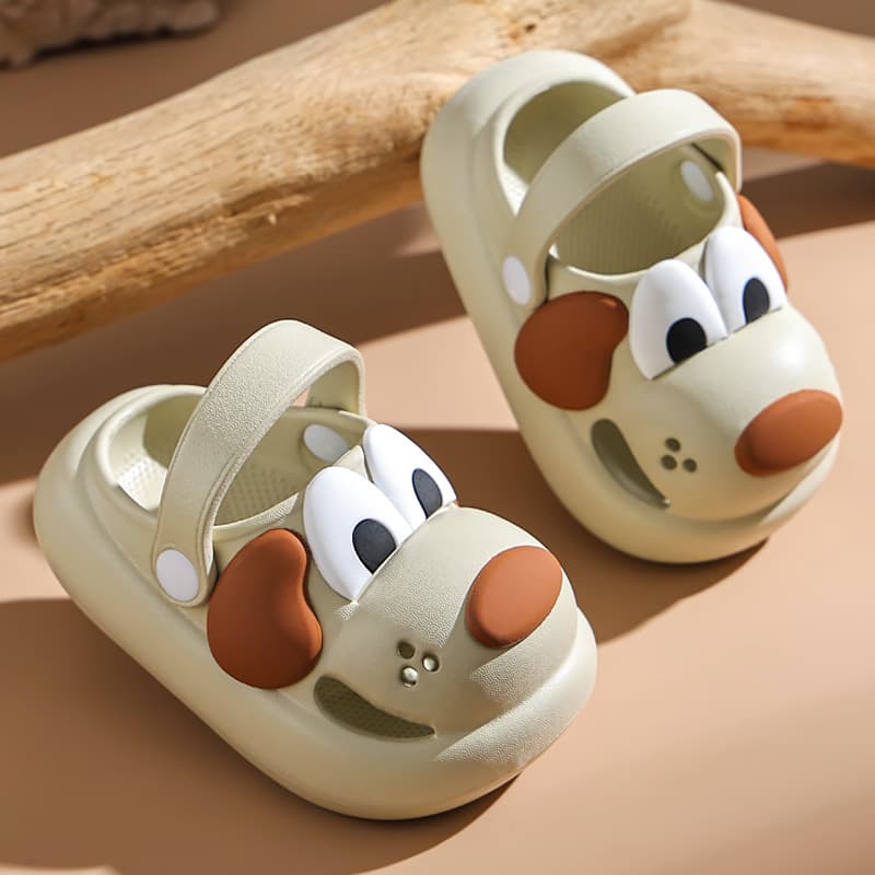 Children's Croc Shoes Summer Boys and Girls Soft-soled Anti-Slip Kids Cartoon Beach Shoes Infants and Toddlers Baby Sandals and Slippers