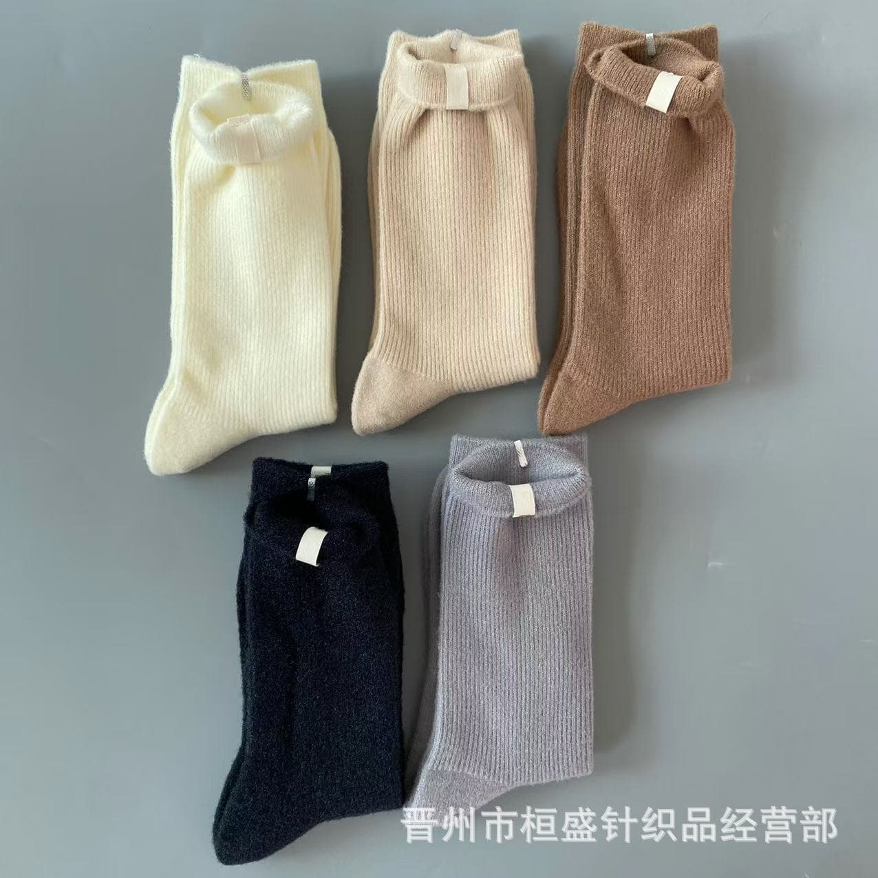New Autumn Winter UGG Socks Women Stacking Socks Label Solid Color Warm Casual Socks Mid-Calf Women Socks