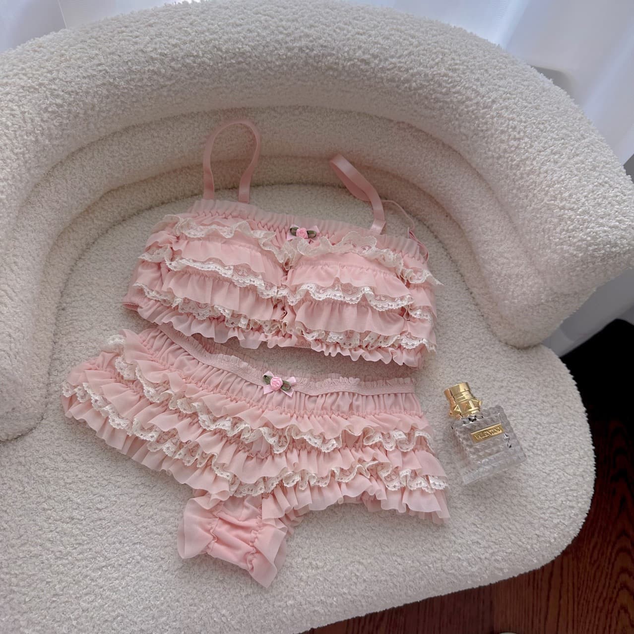 2025 Foreign Trade Europe and America Cross-border Multi-element Shorts Skirt with Bow, Thin Summer Cake Multi-layer Lace Shorts Skirt