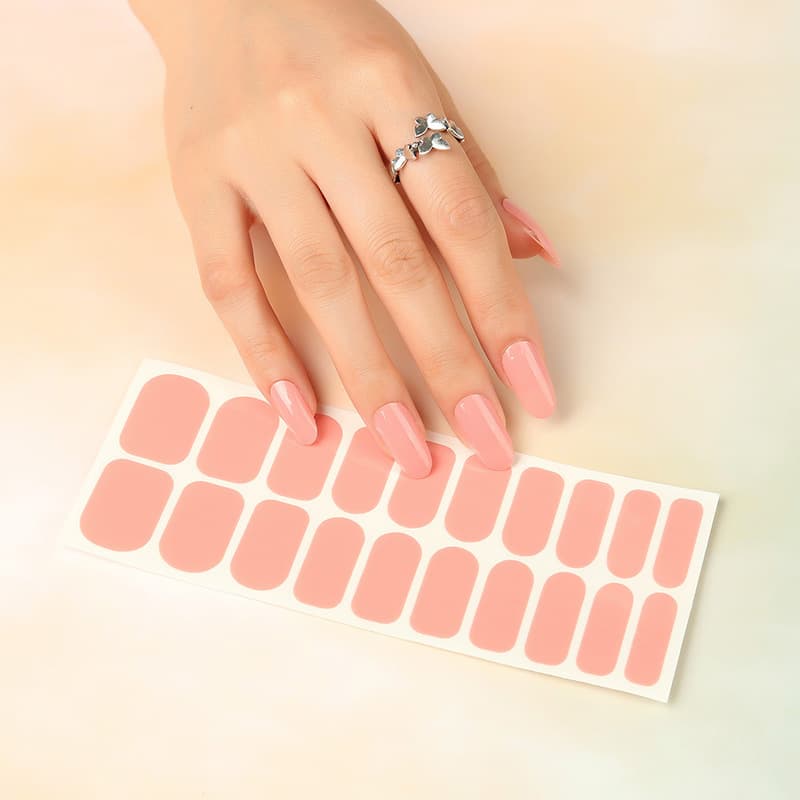 Factory wholesale South Korea Nail Polish film nail sticker UV printing pink nail sticker nail sticker in stock
