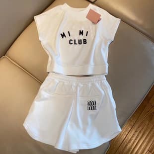 Hong Kong Style Casual Sport Set for Women Summer Trendy Streetwear Running Dance Yoga T-Shirt Shorts Two-Piece Set