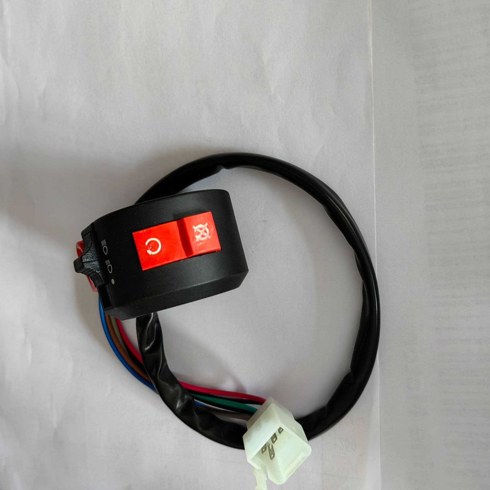Off-road vehicle, beach bike, ATV 3-in-1 9-port 7-wire function switch, start, headlight switch, engine kill switch