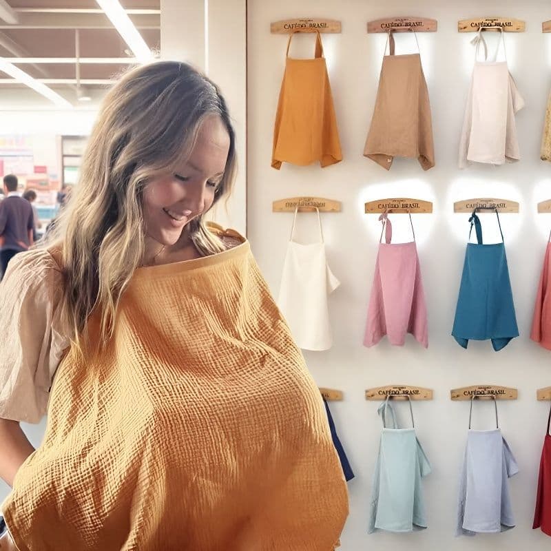 European and American new anti-exposure large size nursing clothes for outings, breastfeeding clothes, shawls, breathable cover-ups for breastfeeding