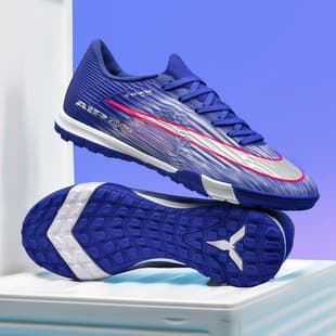 New Cross-Border Children's High-Top Football Shoes for Men, Artificial Turf Long Studs and Short Studs Training Sports Football Shoes