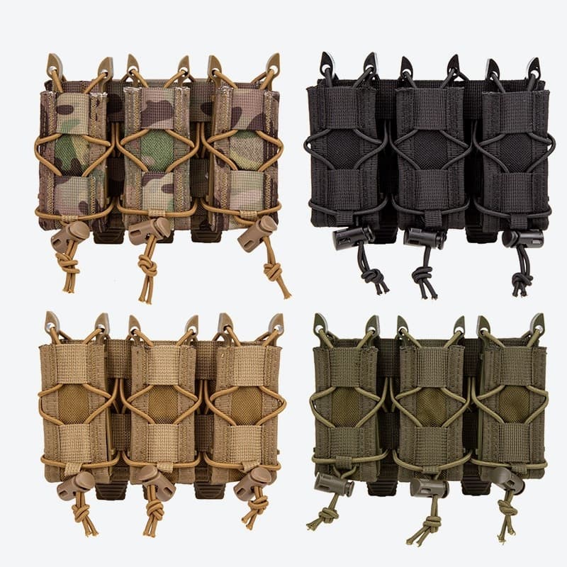 Factory Direct Outdoor Tactical Tiger Short 9mm Double Quick-Draw Functional Pouch Tactical Belt Flashlight Holster