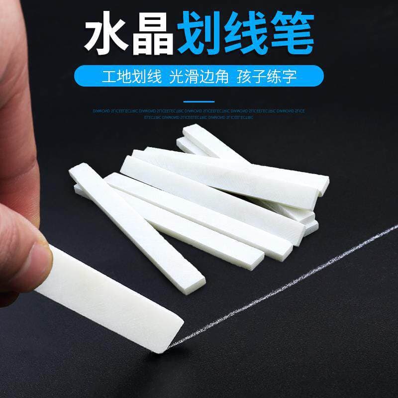 White Marking Stone Pencil, Talc Chalk, Extra Wide and Thick, for Steel, Walls, Crystal Gypsum Pen, Slate Pencil