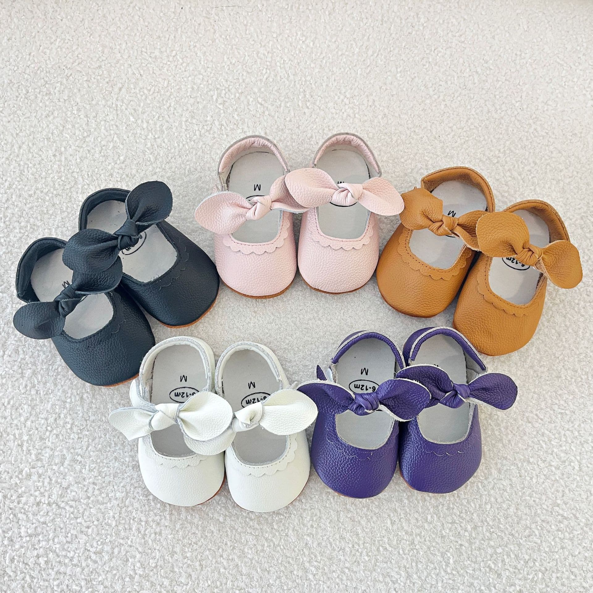 Spring/Autumn Cute Bow Princess Shoes, Hard Sole Baby Shoes, Infant Walking Shoes Wholesale