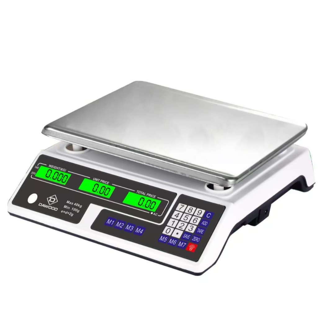 New 219 Electronic Scale Platform Scale 40kg Precision Commercial Scale Supermarket Vegetable Scale Household Kitchen Pricing Scale