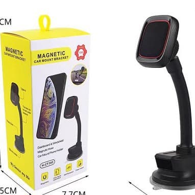 Vent Windshield Telescopic Long Arm Navigation Magnetic Phone Mount, Rectangular Magnetic Car Phone Holder