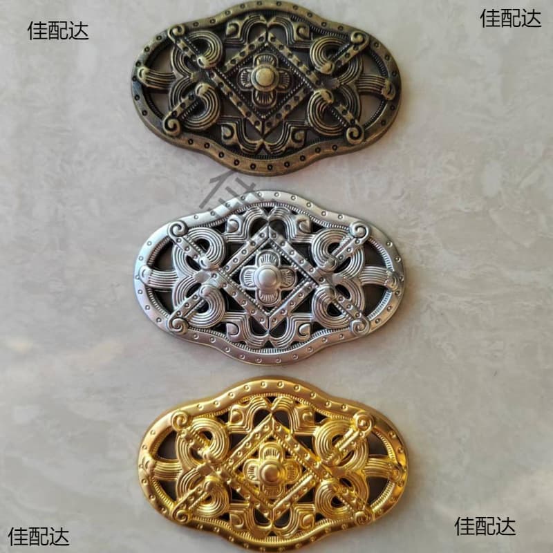 Clothing Accessory Hollow Armor Belt Metal Ornament 5.3×3.5cm