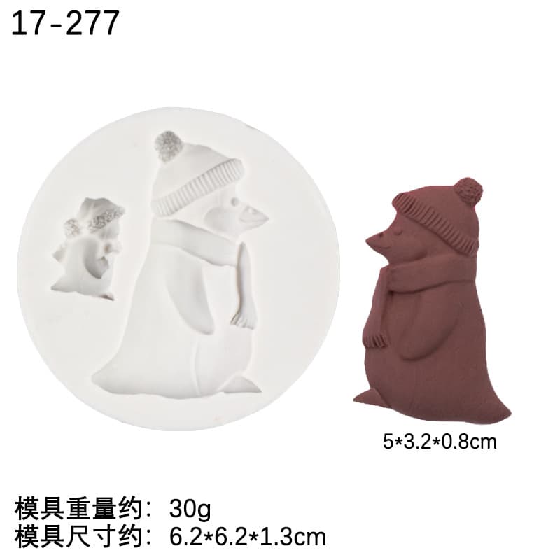 Christmas Tree Santa Claus Aromatherapy Gypsum Candle Silicone Mold Chocolate Fondant Cake Decoration Mold
