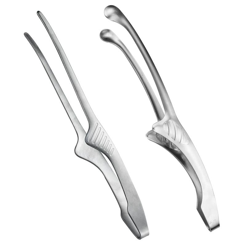 304 Stainless Steel Food Tongs for Kitchen Use, Thickened Steak Tongs, BBQ Tongs, and Durable Korean BBQ Tongs