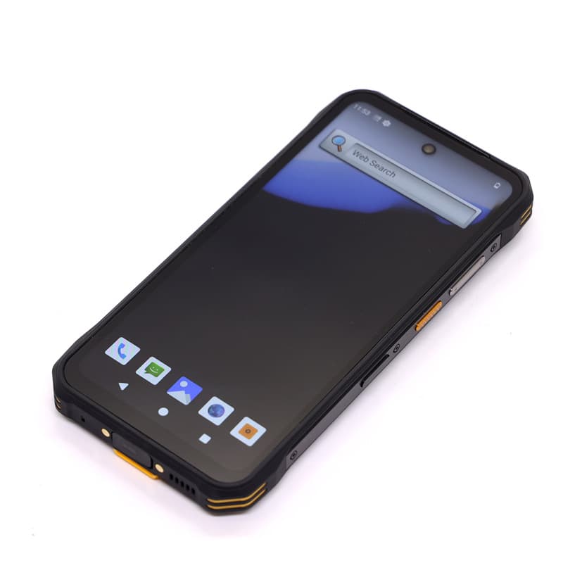 Outdoor Rugged PDA Mobile Phone with Reverse Charging, Handheld Terminal for Warehouse Inventory, Portable Data Collector