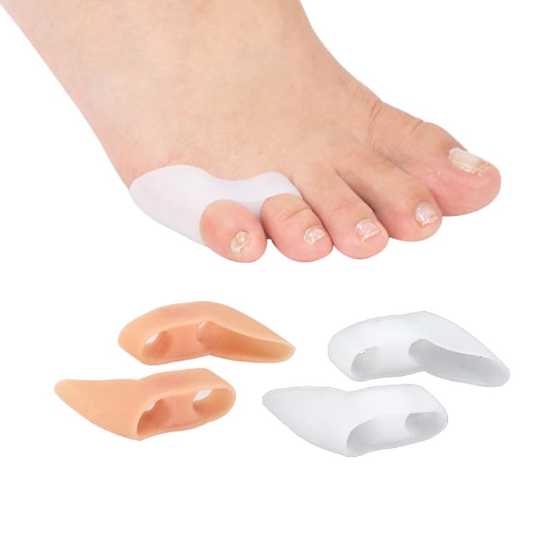 Double-Hole Toe Separators for Pinky Toe Bunion Correction, Day and Night SEBS Bunion Correcting Sleeves