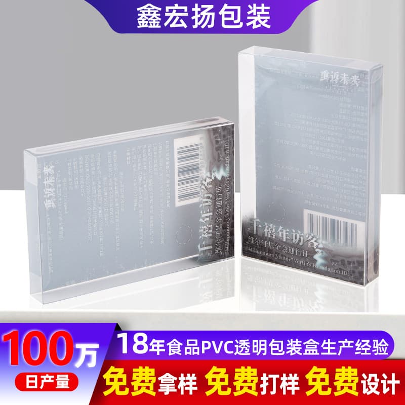 Custom Eco-Friendly Plastic Printed PVC Transparent Packaging Box for Cultural and Creative Products, Pet Packaging Box, Souvenir PVC Box