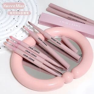 SWEET MINT Crescent Dual-Ended Under-Eye Brightener Pen for Lower Lash Shadow, Highlight & Brightening, 2-in-1, Waterproof & Sweat-Resistant, Under-Eye Pen