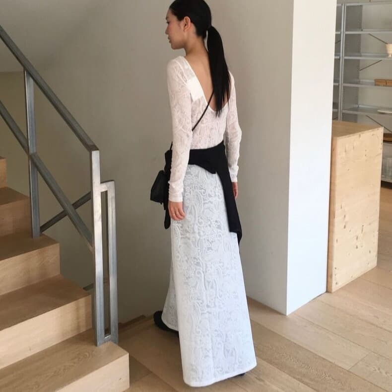 No returns or exchanges. 2026 Spring New Korean Dongdaemun mo*oha Lace Top Camisole Skirt Dress