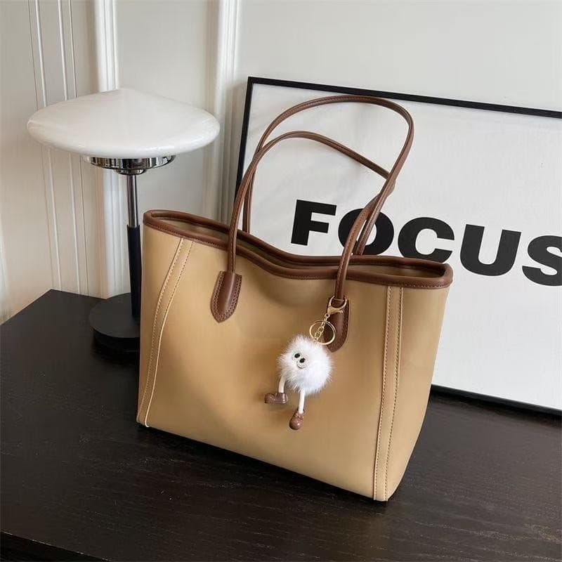 Large-Capacity Bag for Women 2025 New Fashion Versatile Shoulder Bag Casual College Student Class Bag Commuter Tote Bag