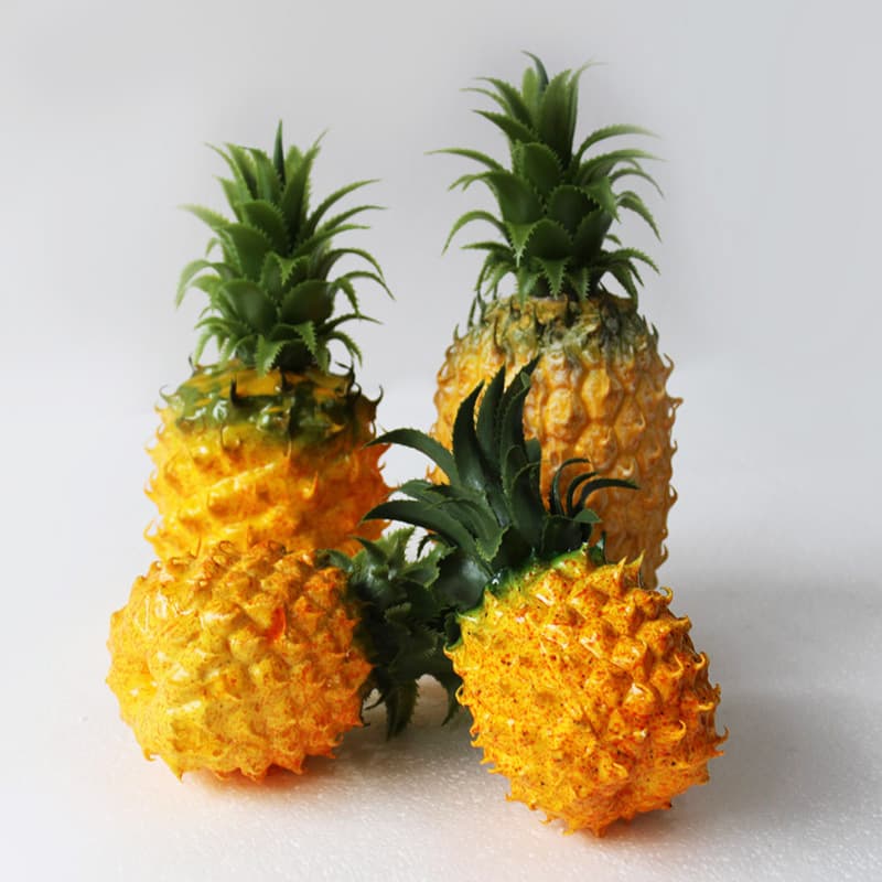 Simulated fruit and vegetable artificial foam big pineapple and pineapple model Home cabinet decoration for children's enlightenment Photography props