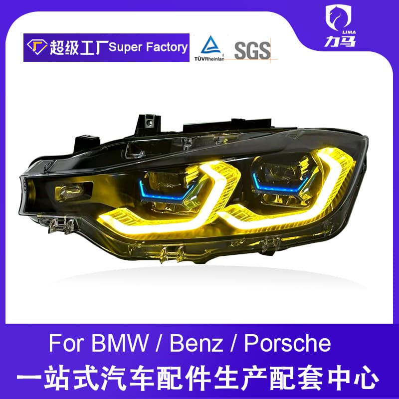 For BMW 3 Series F30 Headlight Assembly 13-18 F35 Modified New LED Lens Headlight