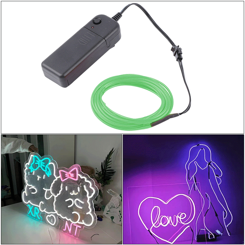 Wholesale 2.8mm neon DIY LED light strip with wire, cold wire, handmade DIY neon LED light strip.