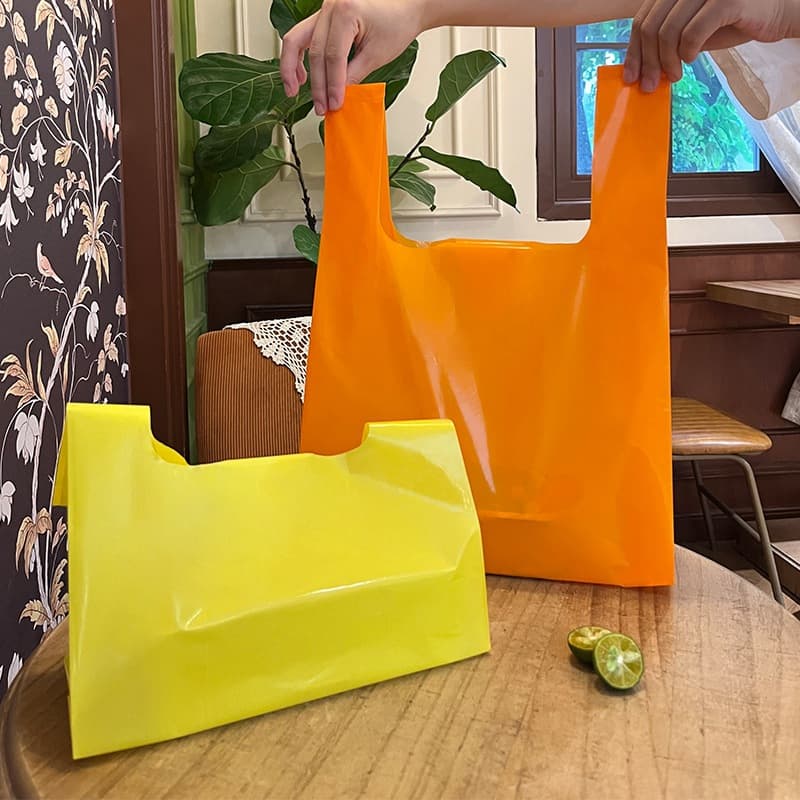 Disposable Colorful Vest Bags Dessert Pastry Takeout Food-Grade Packaging Bags Supermarket Shopping Bags Custom Plastic Bags