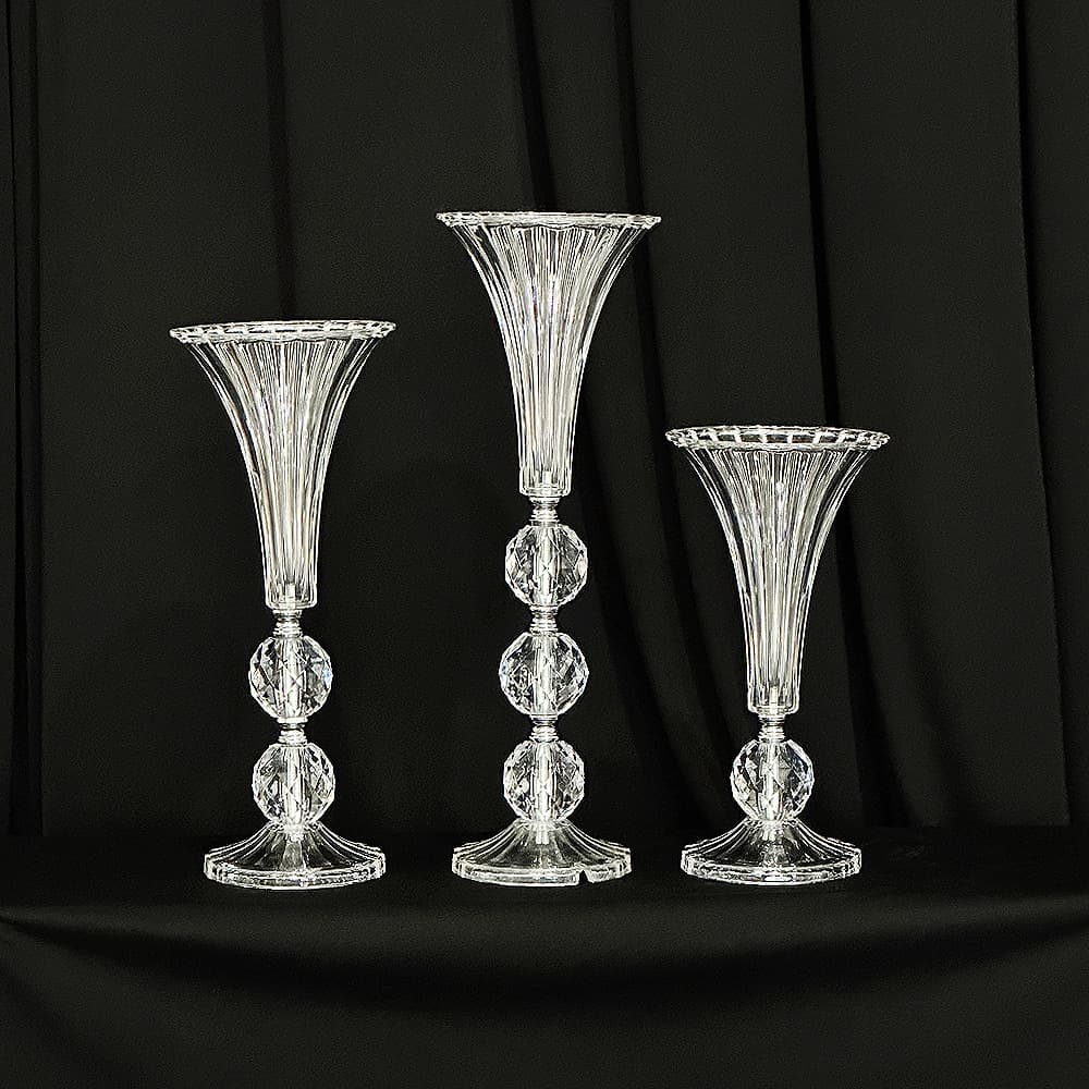 Acrylic Vase Ornament for Wedding Celebration Party Home Dining Table Centerpiece Dried Flower Vase