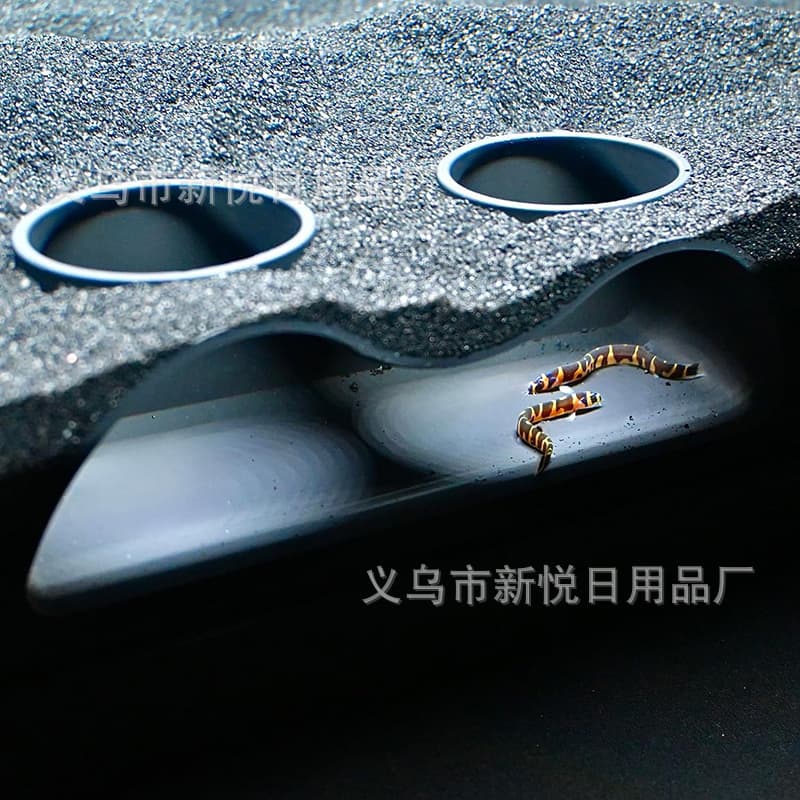 Home Aquarium Underground Tunnel Natural Curve Double Hole Ornamental Gravel Tunnel Fish and Shrimp House