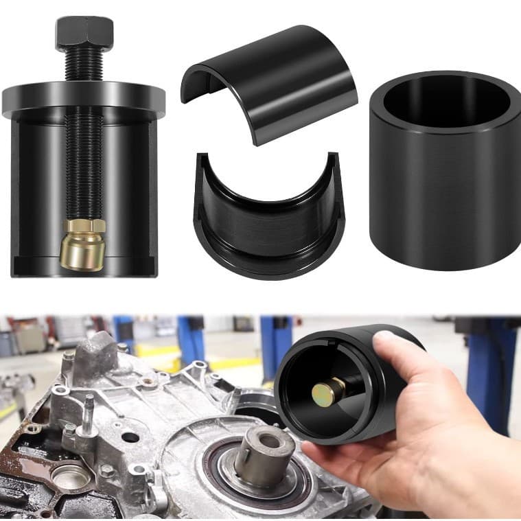 J-44644 6.6L front crankshaft oil seal and wear sleeve removal puller, 6.6L Duramax bolt
