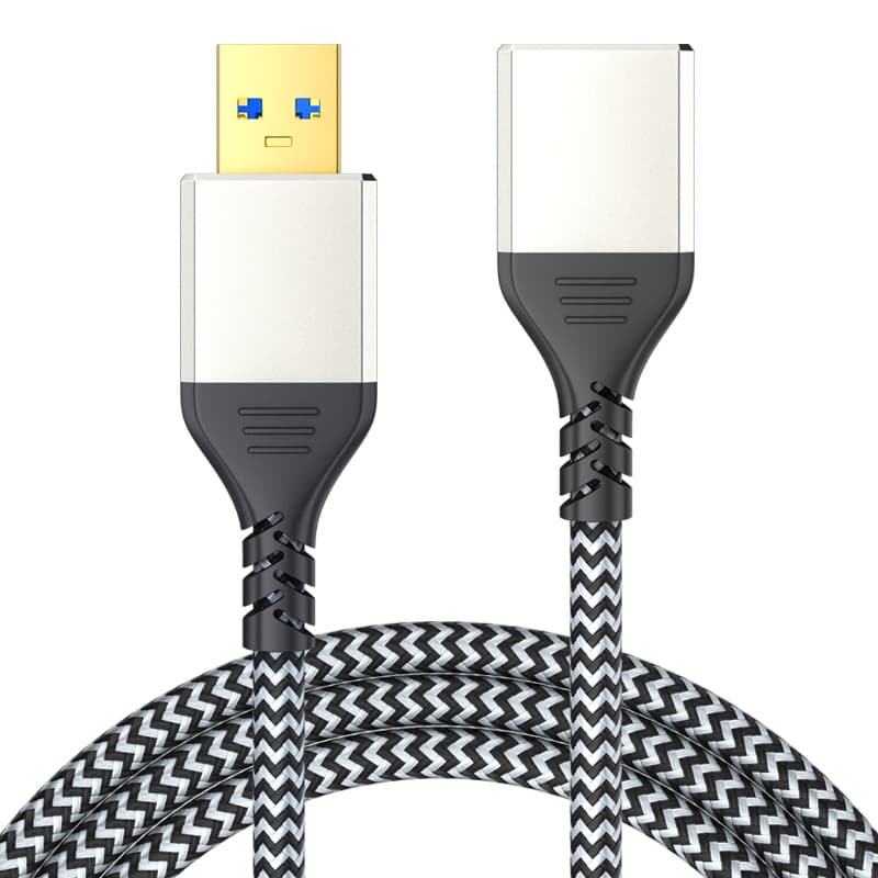USB 3.0 Extension Cable Male to Female Fully Shielded USB 3.0 Data Cable for PC, USB Flash Drive, Mouse, Keyboard USB Extension Cable