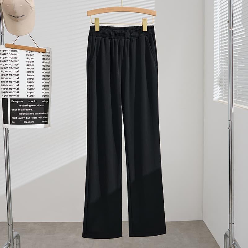 Plus Size Women's Pants Summer New Arrival 300 lbs Slim Fit Extra Wide Straight Leg Long Pants K6814