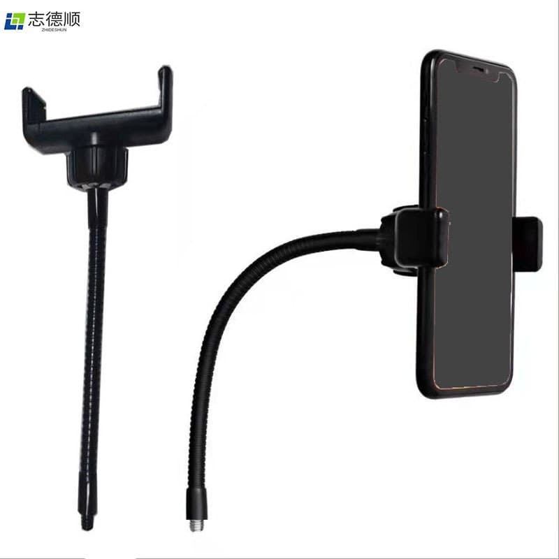 Camera Phone Mount Live Streaming Accessories Metal Hose Fill Light Phone Clip 360 Degree Rotation 1/4 Interface