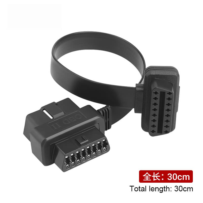 OBD2 Y-Splitter Extension Cable Adapter 16-Pin Splitter for Connecting OBD Devices, Universal for Cars