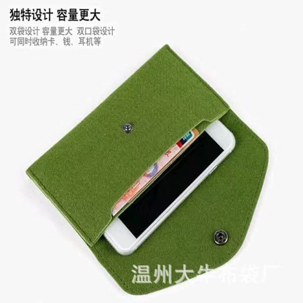 Factory Custom Flip Top Snap Button Bag Storage for Earphones Tablets Documents Phones and Other Office Supplies with Logo Printing