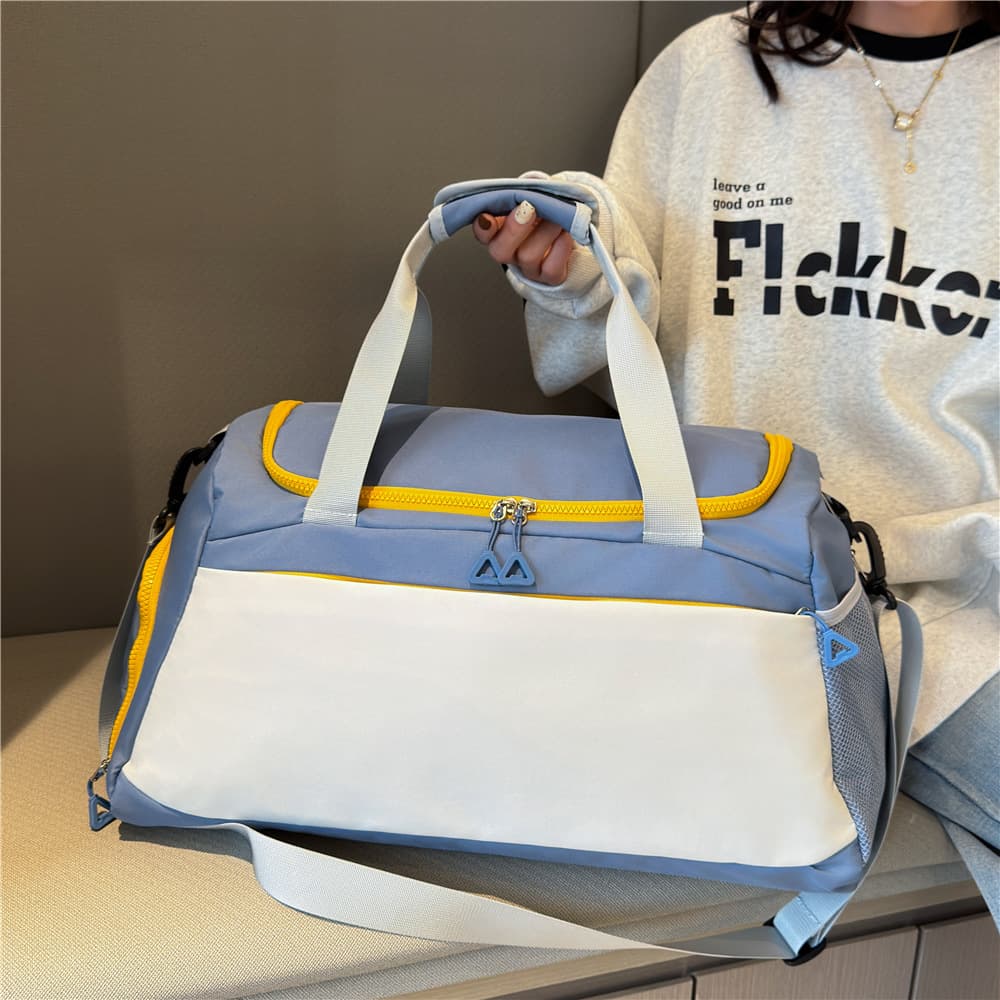 Cross-Border Fitness Bag, Wet-Dry Separation Swimming Gym Bag, Men's Crossbody Bag, Short Trip Luggage Bag, Large Capacity Travel Bag