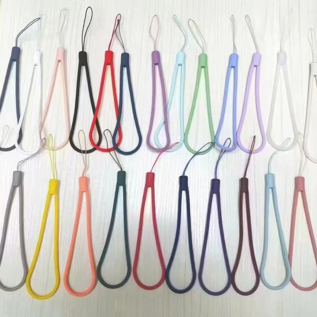 Silicone Cord Phone Lanyard Plaid Phone Lanyard Phone Case Lanyard USB Flash Drive Water Bottle Keychain Unisex