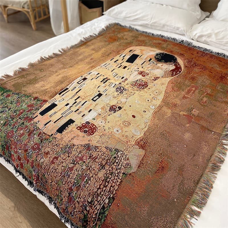 World famous paintings, retro oil paintings, style rugs, casual rugs, sofa towels, hanging cloths, carpets, tablecloths, bedside rugs, blankets