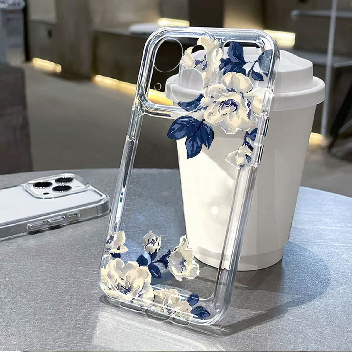 Gentle Fresh Style White Flower iPhone 16 Premium Clear Shockproof Case Apple 15 Protective Cover Factory