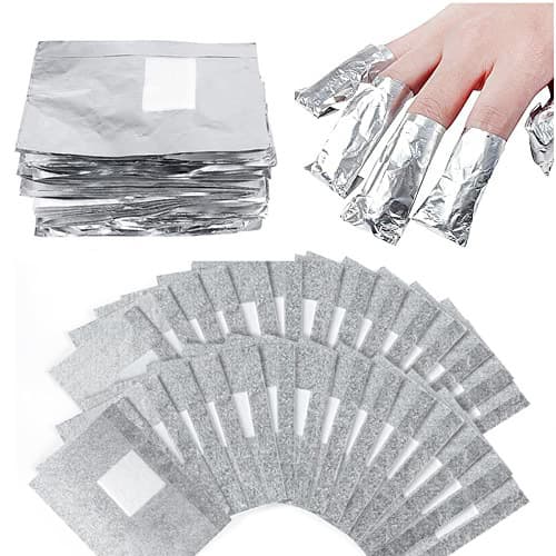 Cross-border Nail Art Foil - Nail Polish Remover Foil with Cotton Pad, 100 Sheets, Embossed Foil