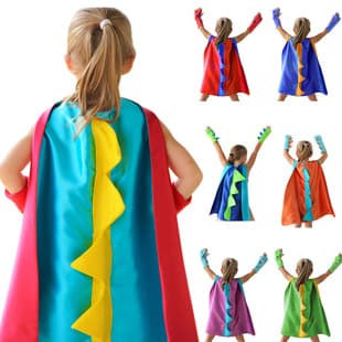 Kids Dinosaur Cape Costume for Halloween, Performance, Children's Day, Birthday Party