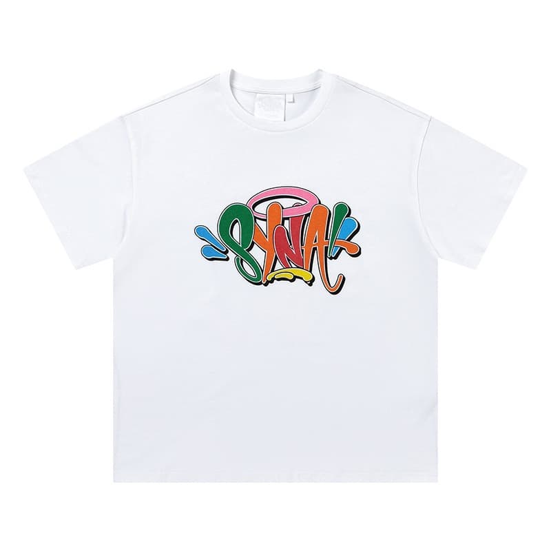 Loose style Syna high street letter short sleeve diamond t casual women's beauty super plus size world summer print hip