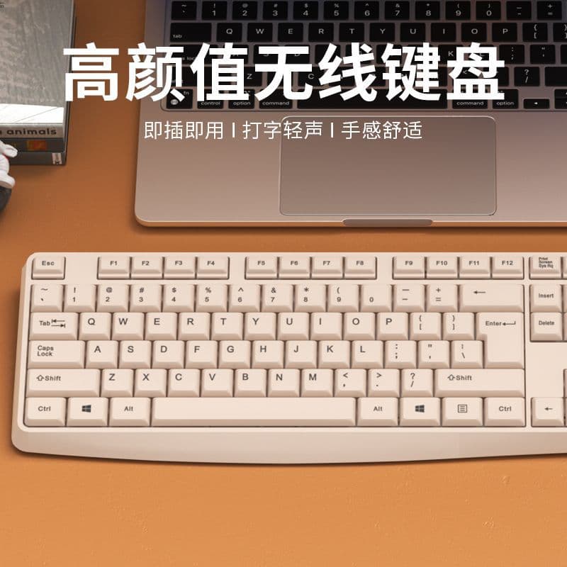Silent Bluetooth Wireless Keyboard Mouse Set for Women, Office Typing Gaming Desktop Computer Laptop Dedicated Factory