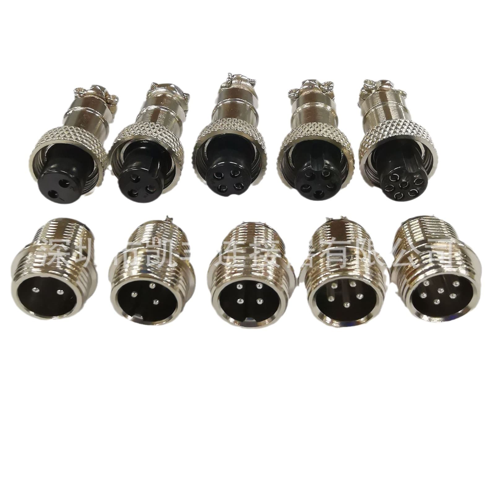 Main Push Hot Sale GX12 Aviation Plug 2-Core 3-Core 4-Core 5-Core 6-Core M12 Aviation Plug Silver-Plated Aviation Socket