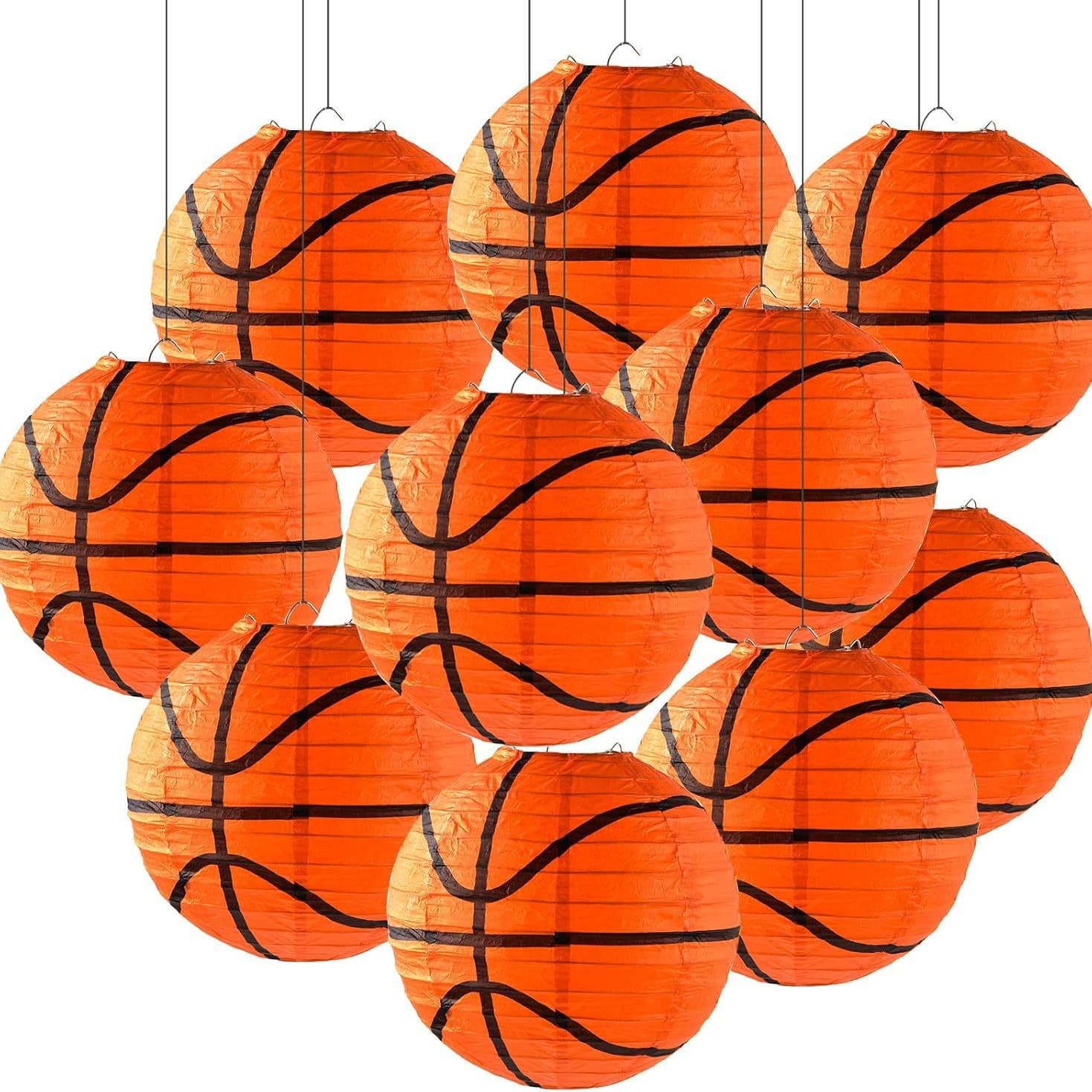 Basketball paper lantern decoration sports theme hanging lantern hanging decorations children's birthday party decoration supplies
