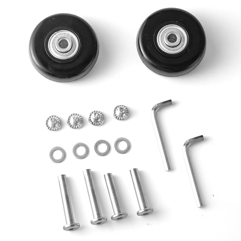 Suitcase Travel Luggage Rubber Tire Wheels Caster Repair Replacement Parts, Silent