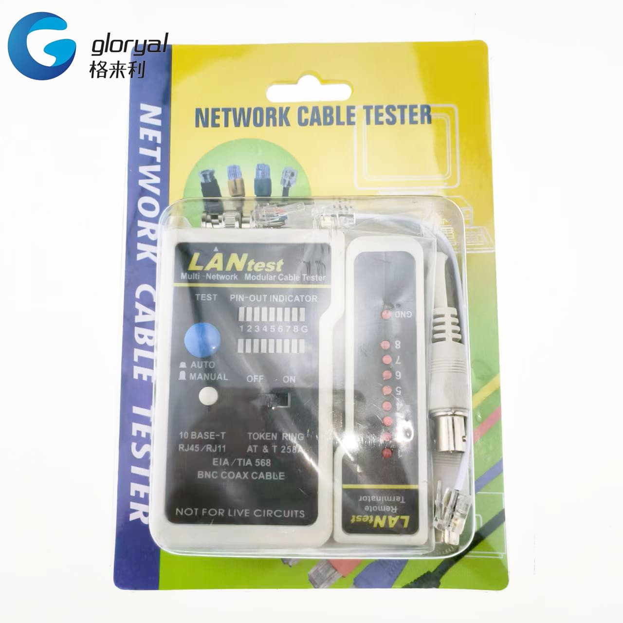 Factory Direct Supply RJ45/RJ11 Multifunctional Telephone and Network Cable Tester